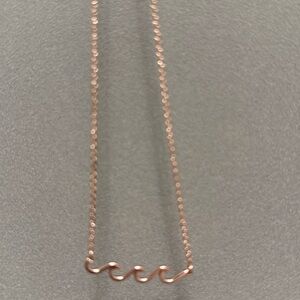 pura vida wave necklace rose gold